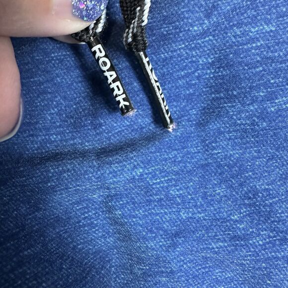 Roark Revival Shorts Mens 32 Blue Cargo Board Shorts Swim Stretch Drawstring - Picture 8 of 13